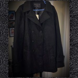 Men’s XXL Black Dress Pea Coat